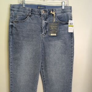 Denim&Co High Rise Women's Jeans - Classic Gray